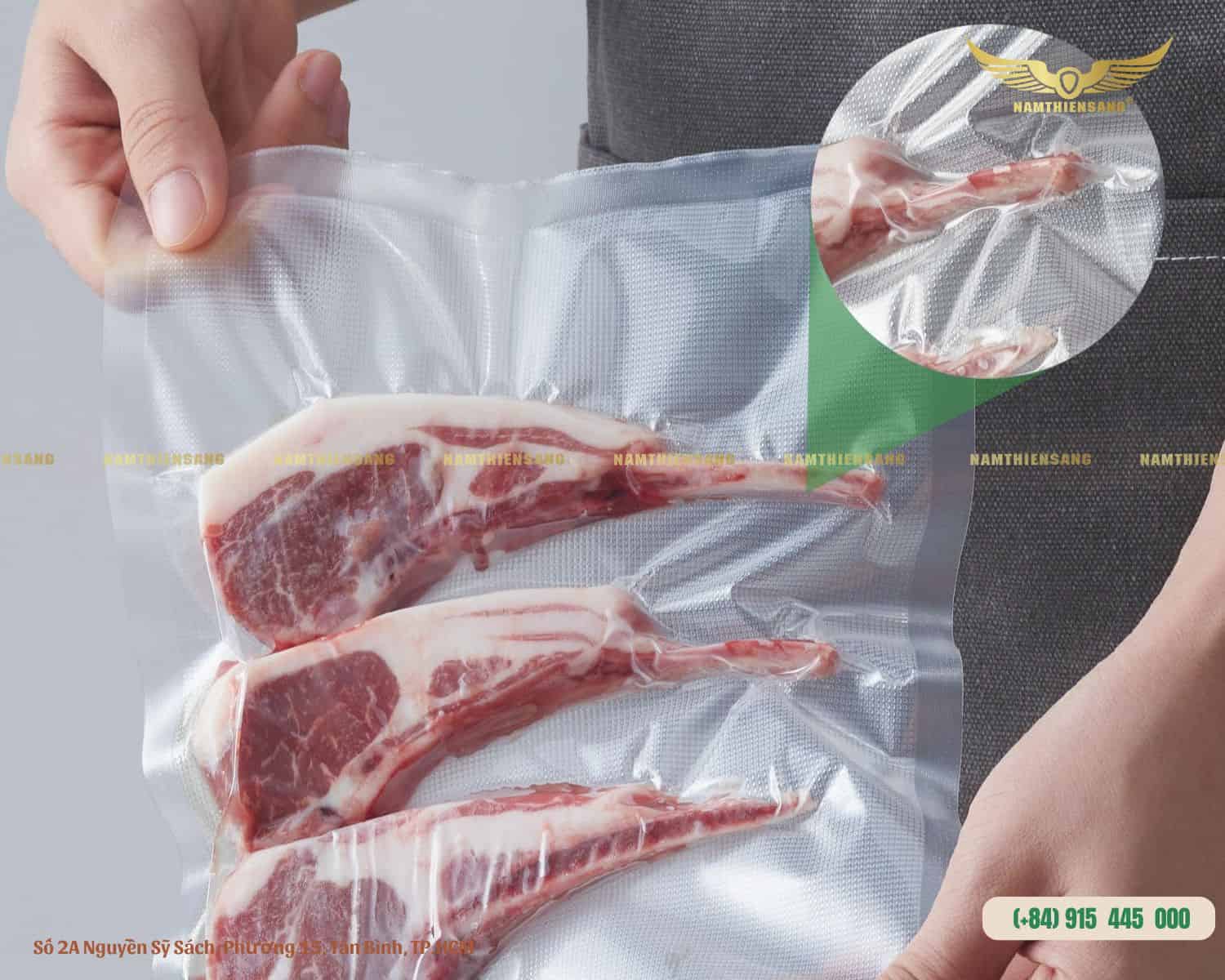 Túi hút chân không 2 mặt nhám